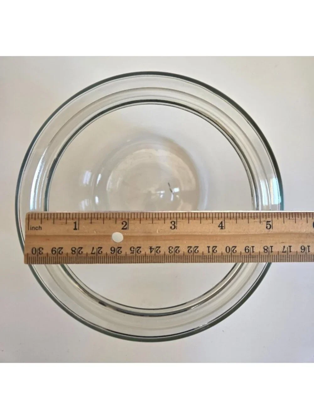 Vintage Clear Glass Lantern Globe Shade With Kick-Up Replacement Restoration